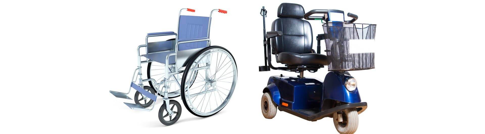 two wheelchairs