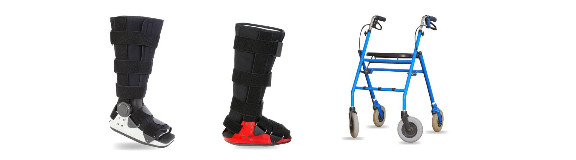 modern cast for a broken leg