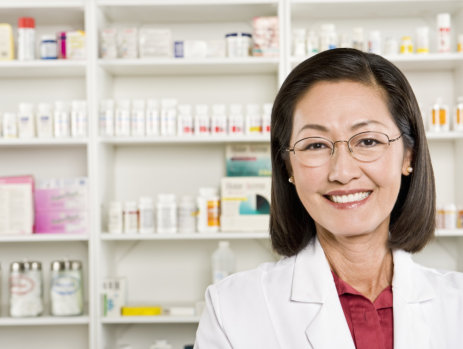 pharmacist smiling